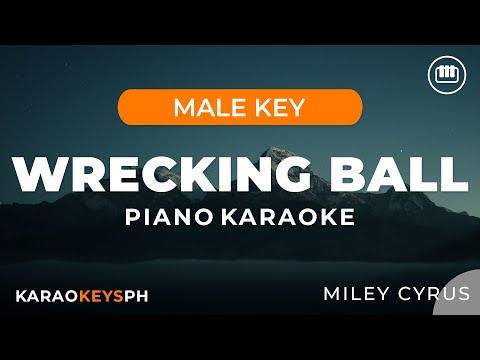 Wrecking Ball – Miley Cyrus (Male Key – Piano Karaoke)