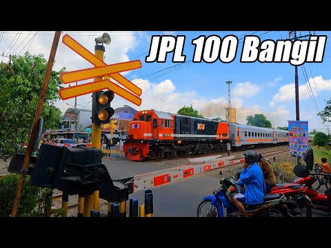 🛑🚆Perlintasan Kereta Api Alkmaar Lampu Langka Bangil🚆🛑