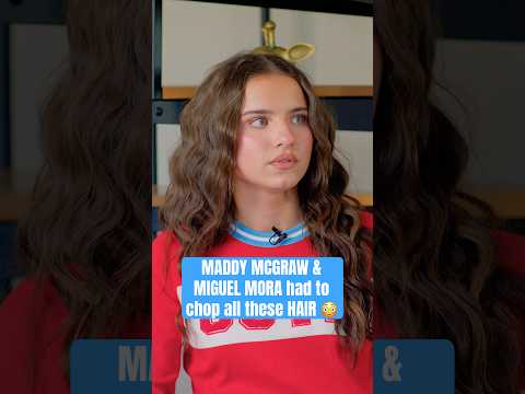 MADDY MCGRAW & MIGUEL MORA had to chop all these HAIR 😳 #theblackphone #miguelmora #actress