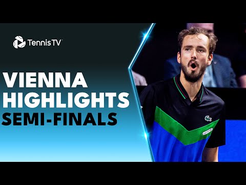 Medvedev Battles Tsitsipas; Sinner Faces Rublev | Vienna 2023 Semi-Final Highlights