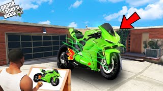Franklin Using Magical Painting To Draw Fastest Super Bike 