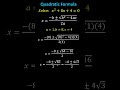 Quadratic Formula and Simplification