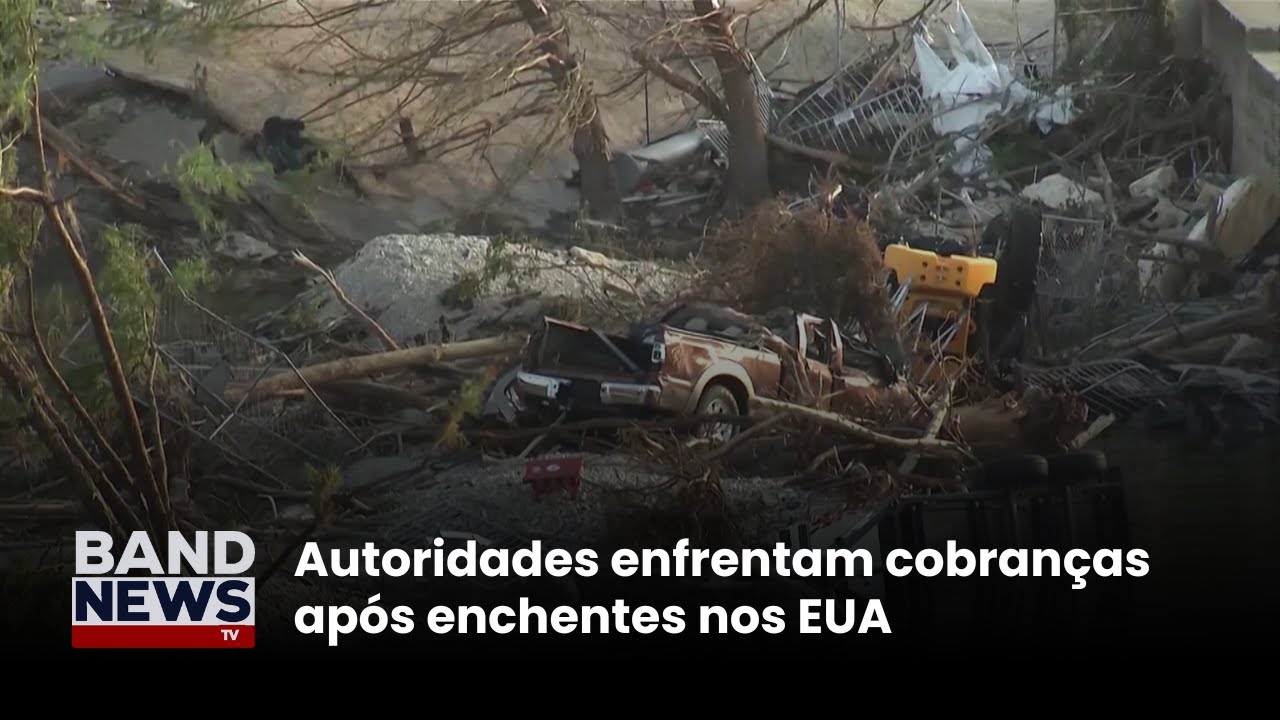 Autoridades enfrentam cobranças após enchentes nos EUA | BandNews TV