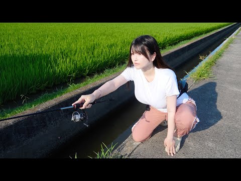 オトナな私、穴のヌシ釣って酒をクイッ。