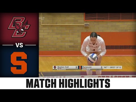 Boston College vs. Syracuse ACC Volleyball Highlights (2023)