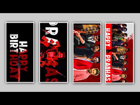 🔥Prabhas Birthday Status Video Editing in Alight Motion Trending Happy Birthday Video Editing Oct 23