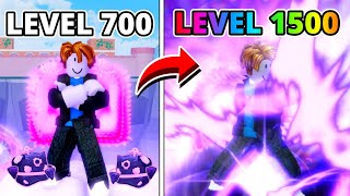 UPEI DO 700 AO 1500 COM OS ATAQUES DESPERTADOS DA GRAVITY NO BLOX FRUITS - ROBLOX