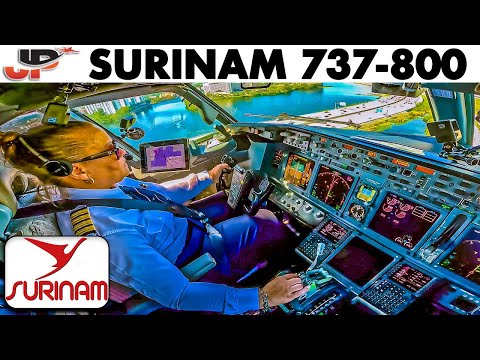 Miami Runway 30 Landing Surinam 737-800 (Great Miami Beach Views)