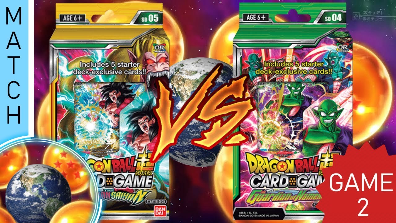 2x Goku's Lineage Starter Deck VS 2x Piccolo Namekian Starter Deck - Game 2 - Battle for Value!