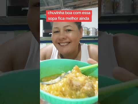 Vamos meus amores tomar uma sopinha quentinho pra esquentar o frio nessa chuvinha maravilhosa