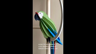 LOVI | How to Assemble Lovi Parrot Green - Great Green Macaw? | Tips for Assembling Parrot Decor |