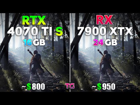 RX 7900 XTX vs RTX 4070 Ti SUPER - Test in 10 Games l Ray Tracing