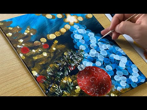 Draw the Christmas Mood / Acrylic Painting