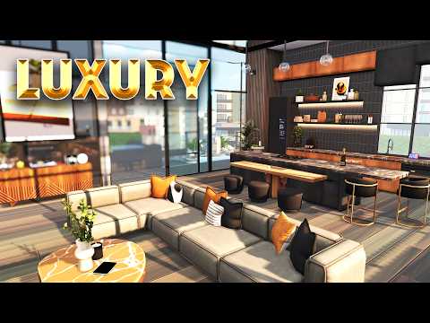 I built a LUXURY BACHELOR PENTHOUSE in The Sims 4 💎💰