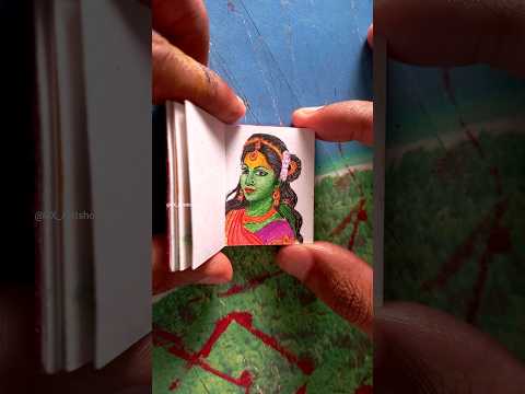 Devi Matangi//Mini Book Per Unique Drawing /#art #shorts