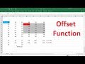 Understanding the OFFSET Function in Excel