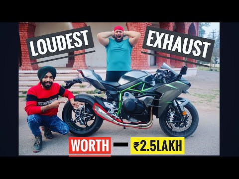 Most EXPENSIVE Exhaust Fitted in H2 CARBON 🤩|| LOUDEST SUPERBIKE EVER 😱