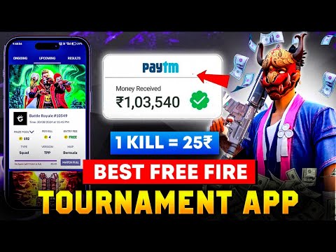 BEST TOURNAMENT APP FOR FREE FIRE | 10 RUPEES PER KILL | FREE FIRE BEST TOURNAMENT APP 2024