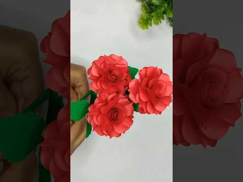 Beautiful Paper Flower For Room Decoration 🌹🌹  #shorts #trending #viral #subscribe #shortsvideo