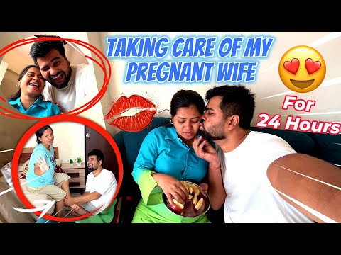 TAKING CARE OF MY PREGNANT WIFE FOR 24 HOURS  😍