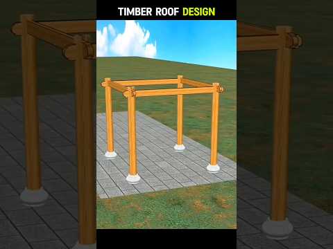 Secret Behind Timber Roof Design 😱 #shorts #3danimation