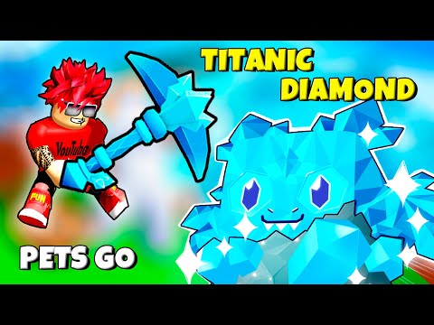 ВЫКОПАЛ ТИТАНИКА TITANIC DIAMOND DRAGON В MINING ОБНОВЛЕНИИ PETS GO ROBLOX ?