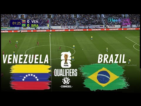 VENEZUELA vs BRASIL Eliminatorias Sudamericanas 2024 Partido Completo Simulación y Predicción