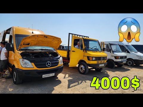 27 IYUN QO'QON MASHINA BOZORIDA MERSEDES SPRINTER MERS GURZAVOY SOMOSVAL FURGON TENTLI ARZONLARIDAN