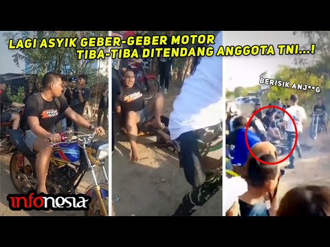 KAPOOK...! Aksi GEBER-GEBER Motor Dihajar TNI