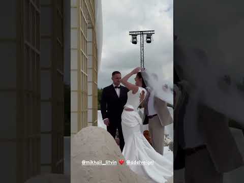 СВАДЬБА МИШИ И АДЕЛЬ☺️ #shorts #литвин #адель #свадьба