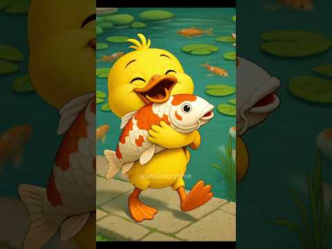 Bebek Terpeleset, Ikannya Lepas! 😱🦆🐟#bebek #ikan #ai #shorts