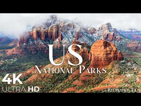US National Parks 4K • Horizon Views with Peaceful Music | Relaxation Film