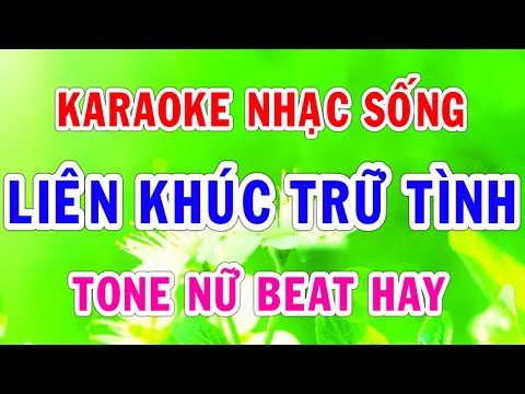 Karaoke Liên Khúc Trữ Tình Tone Nữ Beat Hay Nhất Nhạc Sống Thành Lý
