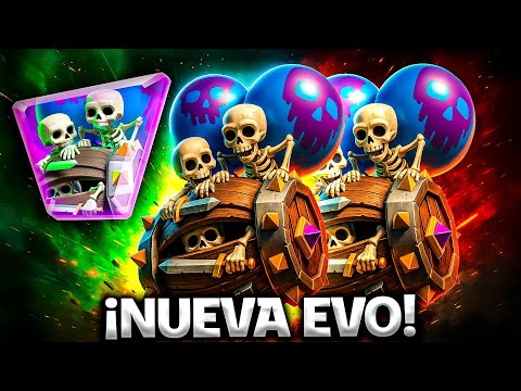 LA NUEVA MEJOR EVOLUCIÓN?!!!! *BARRIL DE ESQUELETOS EVO* CLASH ROYALE - YoSoyRick
