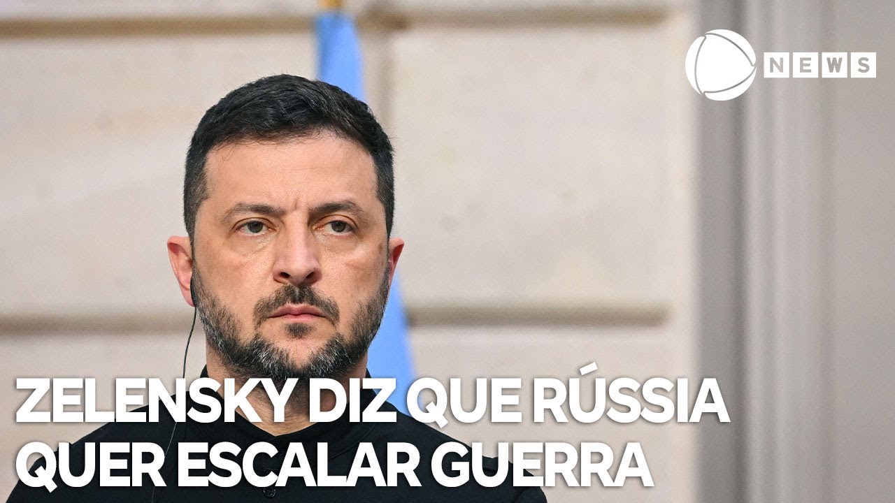 Zelensky diz que Rússia quer escalar guerra