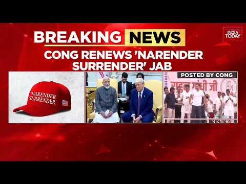Congress Renews 'Narender Surrender' Jab With MAGA Hat Meme In Operation Sindoor Fallout