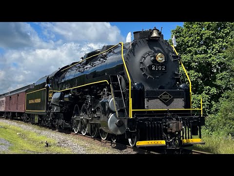 Reading, Blue Mountain & Northern 2102 Steam Train