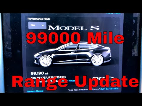 Tesla Model S 90D: Rated Range Degradation 99000 Miles 4 Yr 44Wk Ownership W/Chart