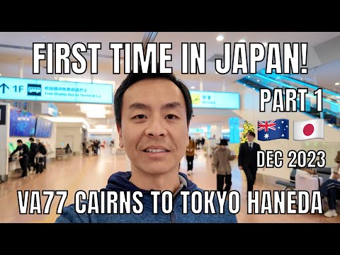 VA77 Cairns to Tokyo Haneda on Virgin Australia | First time in Japan