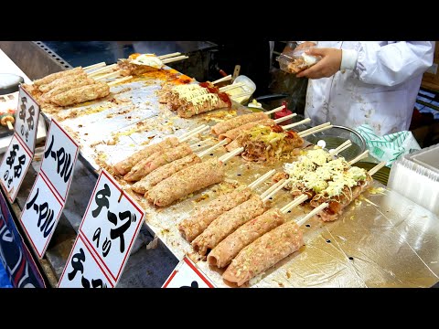 Japanese Street Food Osaka Okonomiyaki sticks｜Japan Food Stall in Tokyo