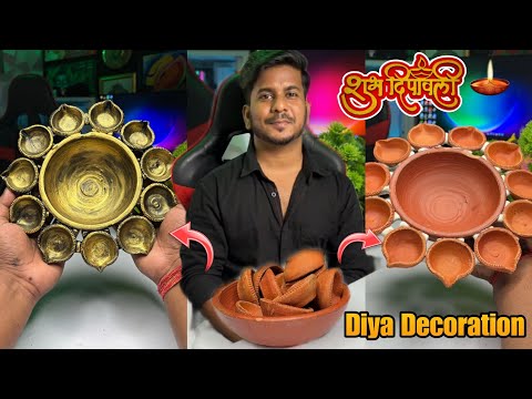 Diya decoration idea | Diwali stand | Diwali home decoration idea Diwali special #artfreak