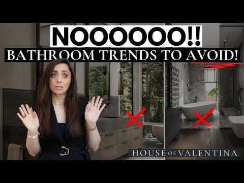 Avoid these Popular Bathroom trends- seriously.  Don't do these!