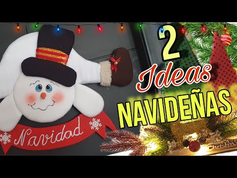 💥Que Cosa más Linda! 2 Hermosos ADORNOS NAVIDEÑOS Reutilizando CARTÓN ♻️ Fácil Rápido y Elegante🎄🎅