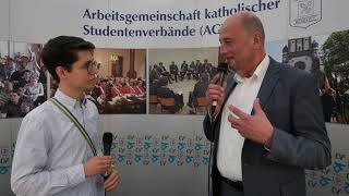 Interview mit Minister Wolfgang Tiefensee - Katholikentag Erfurt