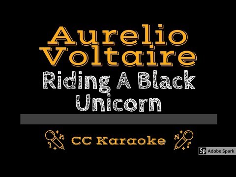 Aurelio Voltaire • Riding a Black Unicorn (CC) [Karaoke Instrumental Lyrics]