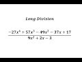 Polynomial Long Division Concepts
