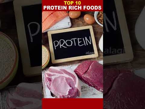 Top 10 Protein Rich Foods | High Protein Sources | Best Protein Foods List | Health Tips | #shorts
