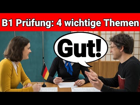 Mündliche Prüfung Deutsch B1 | Gemeinsam etwas planen/Dialog | 4 wichtige Themen | sprechen Teil 3