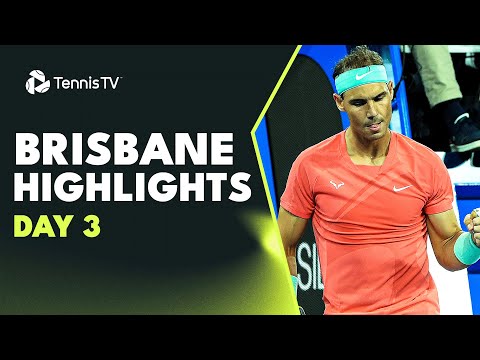 Nadal Comeback vs Thiem; Korda, Kokkinakis In Action | Brisbane 2024 Day 3 Highlights