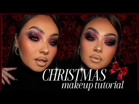 Christmas Glam… But make it GOTH/GRUNGE 🖤 Makeup Tutorial